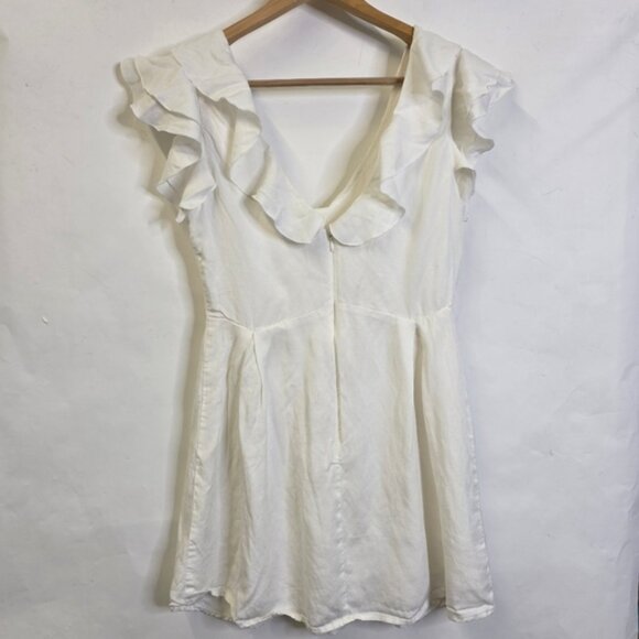 Privacy Please Butterfly sleeves  v neck mini dress - Picture 4 of 6